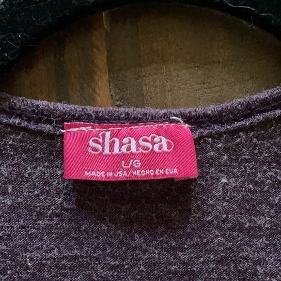 Shasa L purple cardigan with ruched sleeves - Picture 3 of 5